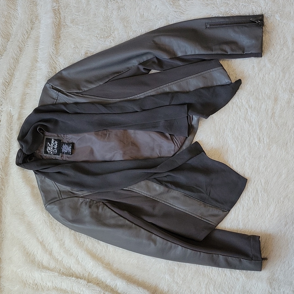 Blanc Noir faux leather jacket